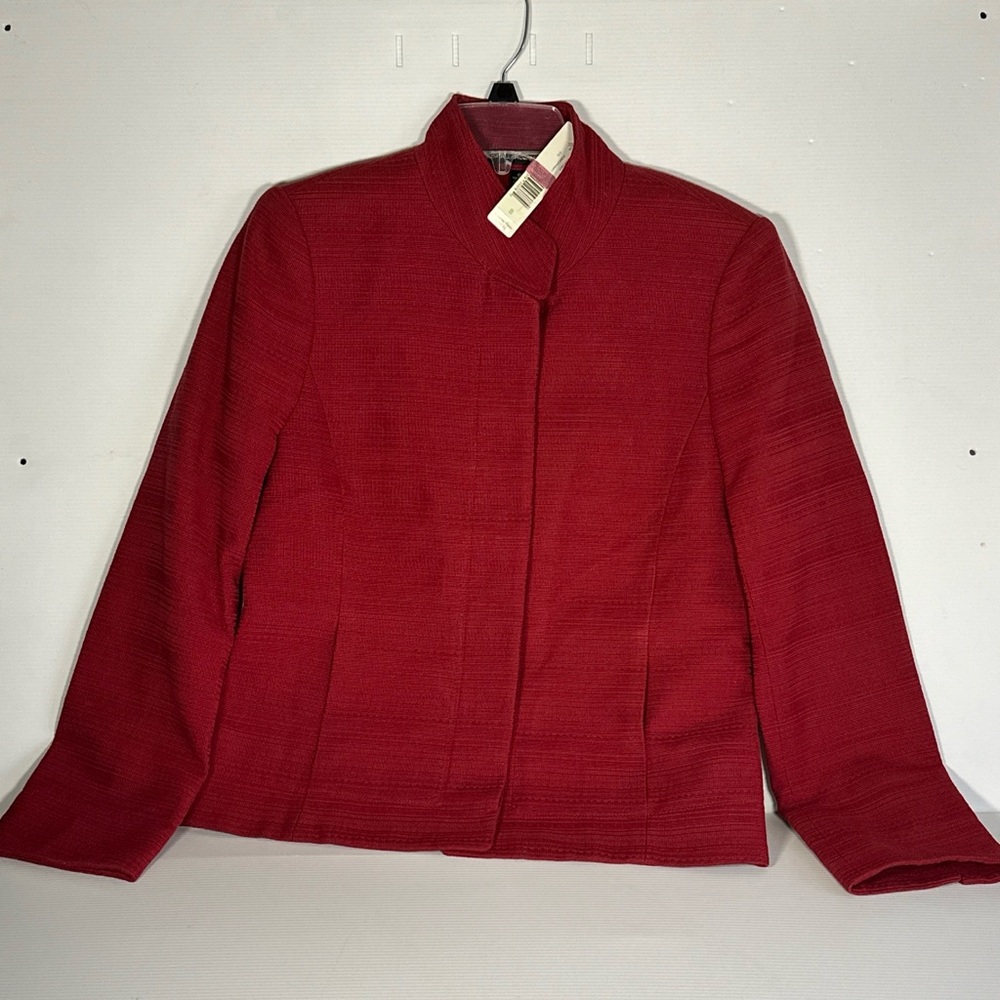Linda Allard/Ellen Tracy Women’s Red Lined dress blazer/Jacket. Size 8 New.